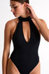 Shan Intemporel Plunging high neck one-piece